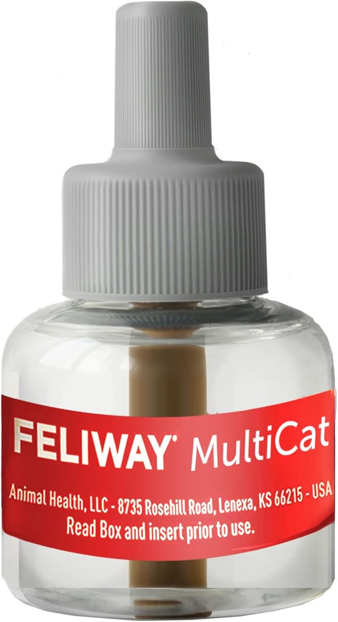 FELIWAY MultiCat Calming Pheromone Diffuser: 1 Diffuser Kit &amp; 3 Refills