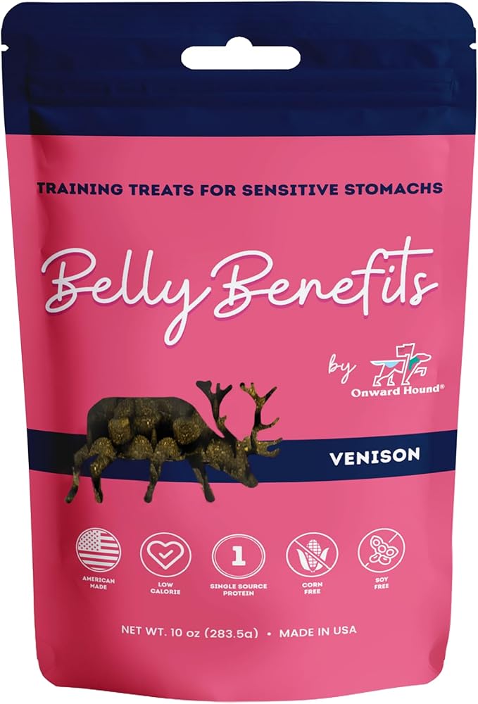 Training Treats for Dogs - Soft Venison - Low Calorie Dog Training Treats for Sensitive Stomachs with Single Source Premium Protein, Corn Free, &amp; Soy Free Formula - 10 oz