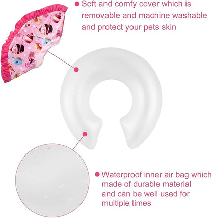 CuteBone Inflatable Dog Collar Alternative for Large Dogs After Surgery-Double Adjustable Neck Range P23SO00102XL