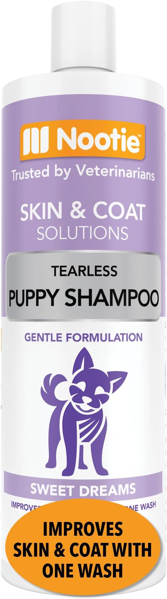 Nootie - Pet Shampoo for Sensitive Skin - Revitalizes Dry Skin &amp; Coat - Natural Ingredients - Gentle Dog Shampoo - Cleans &amp; Conditions 16 oz