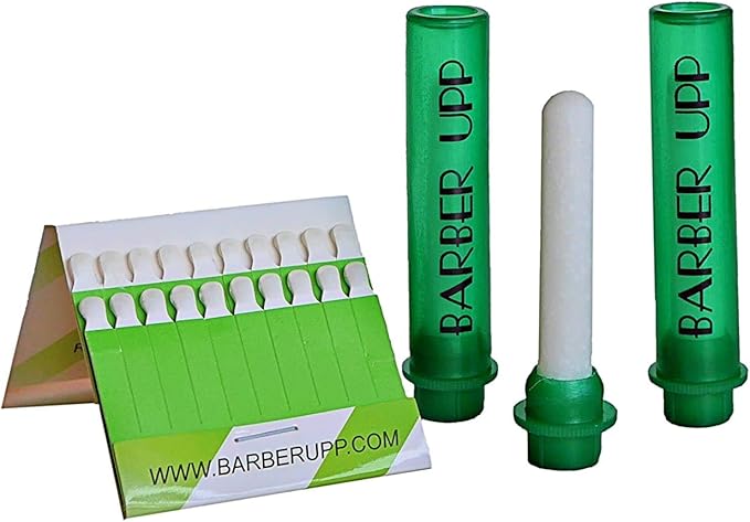 Green Stix + Styptic Pencil Set - 3 Pencils + 20 Aluminum Sulfate Sticks to Block &amp; Stop Bleeding Fast from Razor Shaving Nicks &amp; Minor Cuts - Anti-Bleed Shaving Accessory Men &amp; Women