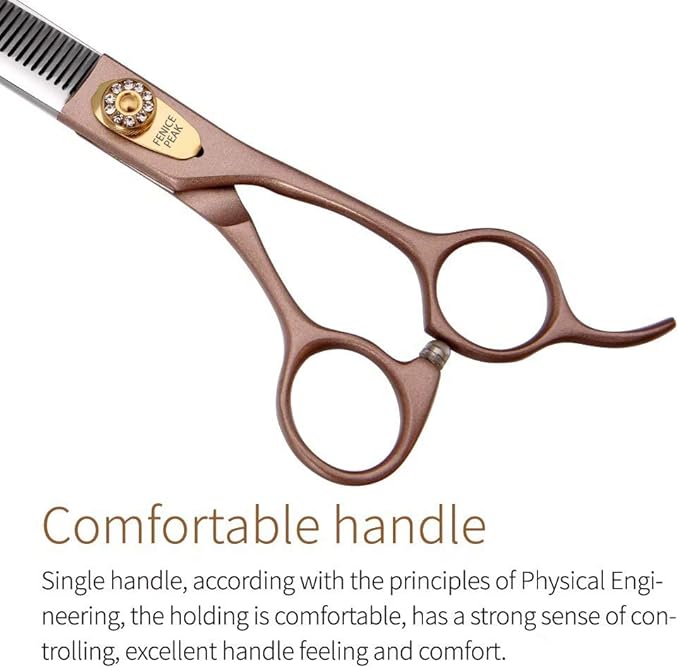 Fenice Peak Professional Thinning Scissors for Dog Cat 7/7.5&