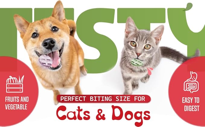 Freeze Dried Chicken Cat &amp; Dog Waffle Treats - Made with Human Grade Chicken Breast &amp; Liver - 5 Natural Flavors - Healthy, Tasty, Dry Food for Indoor Cats, Dogs - Inspected &amp; Tested in USA