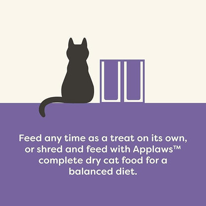 Applaws Natural Cat Treats, Grain-Free, High-Protein Whole Chicken &amp; Tuna Loins, Single-Ingredient Healthy Snack for Cats (12 x 1.06 oz Loins)