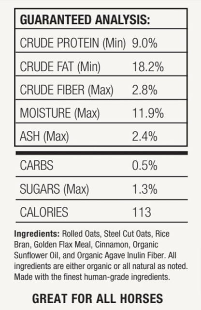 Horse Treats, Blonde Bits of Health, Low Carb/Sugar, A Softer Cookie, Wheat, Corn, Soy &amp; Alfalfa Free, Made with Cinnamon &amp; Agave, All Natural Ingredients, 4.5 lb