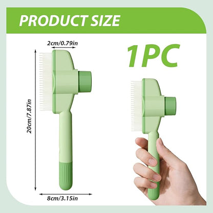 Pet Dematting Comb for Cats &amp; Dogs, Stainless Steel Grooming Tool with Rounded Teeth for Matted Fur, Tangles &amp; Loose Hair Removal, Ergonomic Handle for Easy Brushing