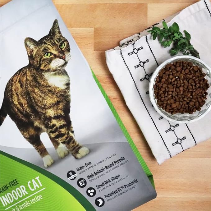 Nulo FreeStyle High Protein Indoor Cat Food, Duck &amp; Cod Recipe - Natural Grain-Free Dry Indoor Cat Food with Omega Fatty Acids, &amp; Probiotics, 4 lb Bag