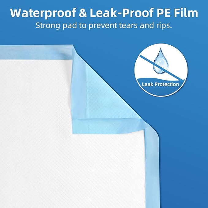 100 Count Extra Large Chucks 36"x36" Thicken Elderly Adults Incontinence Bed Pads Disposable, Heavy Duty Absorbency Underpads Waterproof, XXL Extra Large Puppy Pee Training Pad