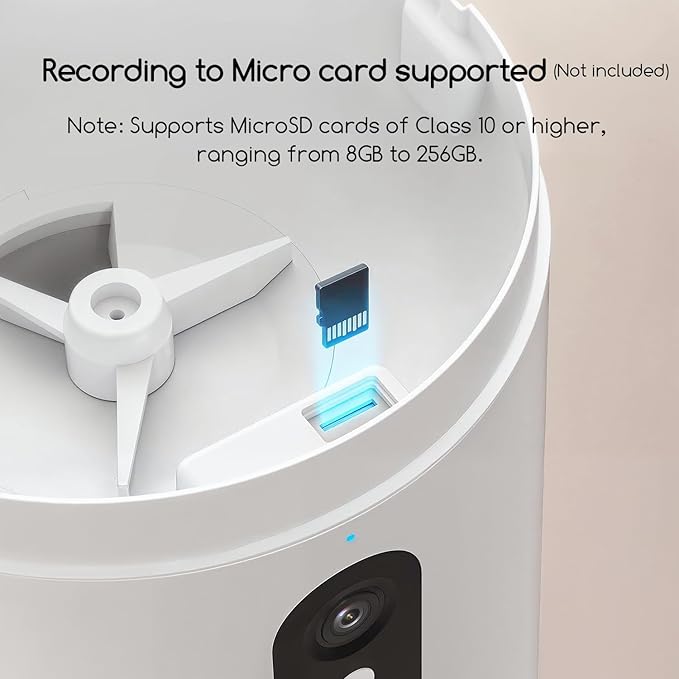 faroro Automatic Cat Feeder with Camera, 3MP HD Video &amp; Night Vision, 5G/2.4G WiFi Smart Pet Feeder with APP Control, 2-Way Audio, Motion Alerts, Low Food Sensor, Timed Cat Feeder for Cats &amp; Dogs, 4L