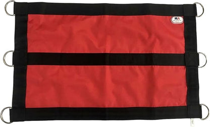 Majestic Ally 1200D 29"x19" Horse Stall Guard with Replaceable and Adjustable Length Straps and Replaceable Hardware (Red Black)