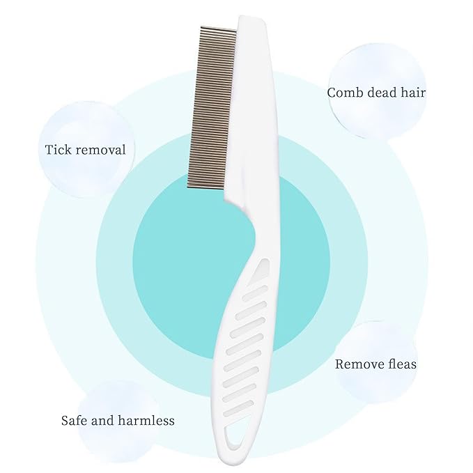 Pet Grooming Comb for Cats &amp; Dogs Removing Tangles and Knots Removes Tangles Knots Stainless Steel Pins Tear Stain Removal