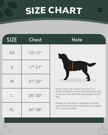 MIDOG No-Pull Dog Harness | Adjustable &amp; Reflective Pet Harness Leash Set for Small Medium Large Dogs Walking, Training| No Choke, Front Clip, Soft Padded Vest with Easy Control Handle - Green, M
