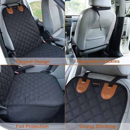Paw Jamboree 2PCS Dog Car Front Seat Covers Scratch-Proof Pet Car Seat Cover Non-Slip Car Seat Protector for Dogs Bucket Seat Cover for Trucks, Cars &amp; SUVs