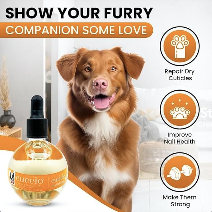 Warren London Dog Cuticle &amp; Nail Revitalizing Oil | Moisturize, Strengthen, and Nourish | Vitamin E - Cruelty-Free, Non-Greasy Formula | Gentle Daily Care for Healthy Dog Nails &amp; Paws