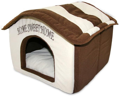 Best Pet Supplies Portable Indoor Pet House – Perfect for Cats &amp; Small Dogs, Easy To Assemble – Cream