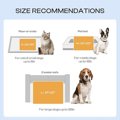 Luciphia 1 Pack 3 Calming Dog Blanket Fluffy Premium Fleece Pet Blankets Soft Sherpa Throw for Dogs Puppy Cat Haze Blue Small (23" x16")