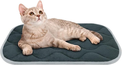 furrybaby Dog Bed Mat Flat Crate Mat with Anti-Slip Bottom Machine Washable Pet Kennel Pad for Dog Sleeping (XS 22x13&