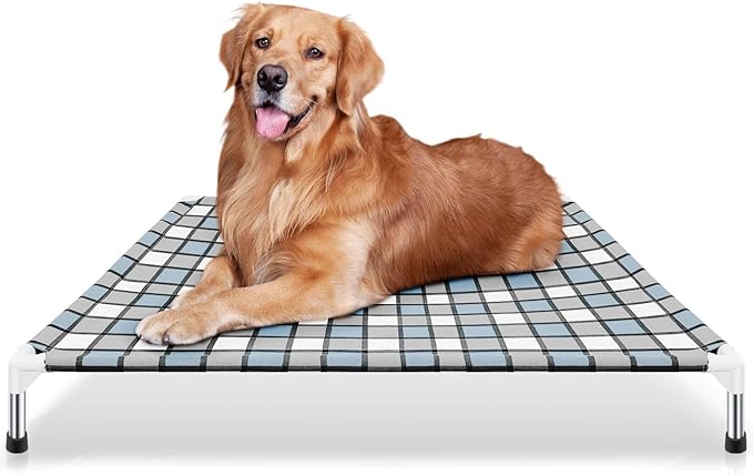 Elevated Outdoor Raised Dog Bed Outdoor Dogs Bed Lifted Pet Hammock Bed Dog Cot for Large Pet Taste Life, Start with A Pet Bed 39&