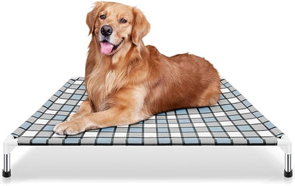 Elevated Outdoor Raised Dog Bed Outdoor Dogs Bed Lifted Pet Hammock Bed Dog Cot for Large Pet Taste Life, Start with A Pet Bed 39&