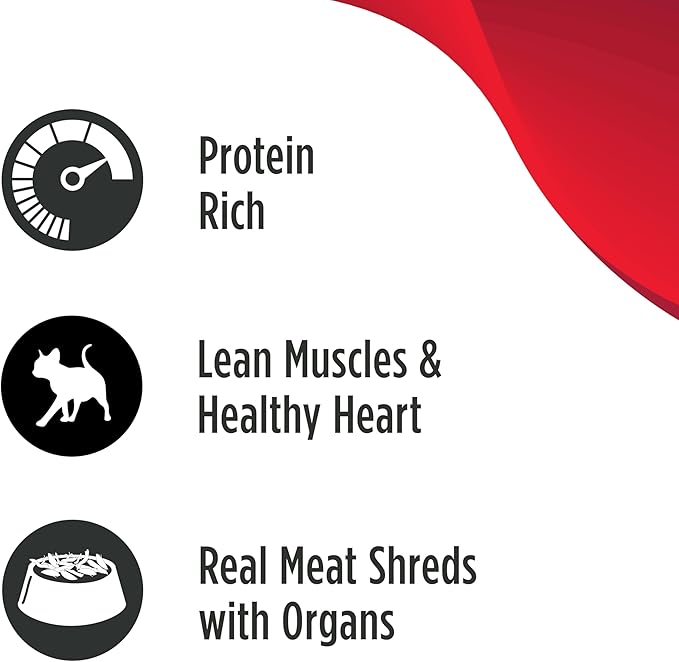 Nulo Real Shreds with Organ Meat Wet Canned Cat Food, Chicken &amp; Lamb, 6.0 Ounce, 8 Cans