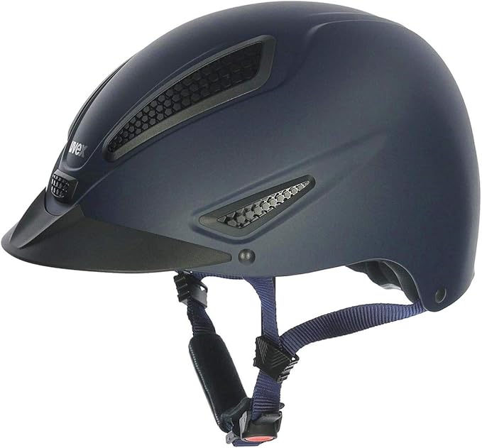 uvex perfexxion II Horse Riding Helmet for Women &amp; Men, Black - Adjustable &amp; Excellent Ventilated Helmet