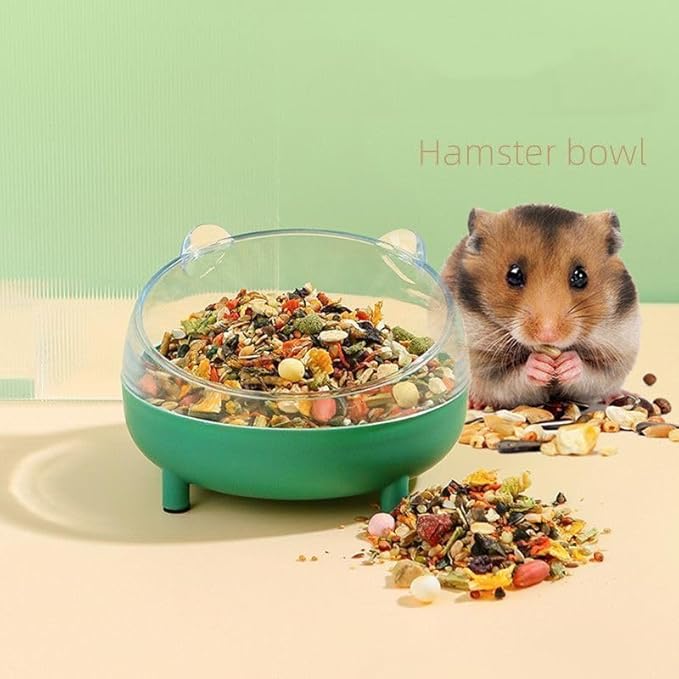 Meow&amp;Woof Hamster Sand Bath Container, Large Sandbox Toilet Gerbil Batheoom, Tiny Chinchilla Dust Bathtub Sand Bath Box for Hamster Cage Accessories 6.5 Inch-Pink