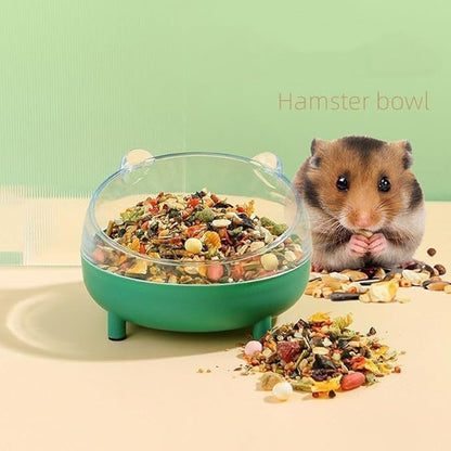 Meow&amp;Woof Hamster Sand Bath Container, Large Sandbox Toilet Gerbil Batheoom, Tiny Chinchilla Dust Bathtub Sand Bath Box for Hamster Cage Accessories 6.5 Inch-Pink