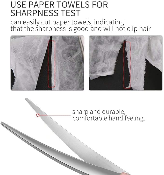 Fenice Peak Professional Curved Dog Grooming Scissors 7.5&