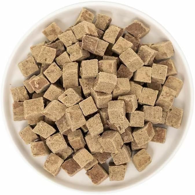 Organic Freeze Dried Dog &amp; Cat Treats - Single Ingredient, Grain Free Food Toppers for Healthy Pets, No Fillers or Preservatives (3 Bag, Beef)