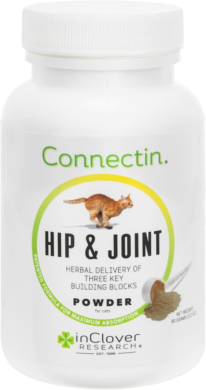 InClover Connectin Natural Hip &amp; Joint Supplement for Dogs with Glucosamine, Chondroitin &amp; Hyaluronic Acid - Powder for Dog Mobility, Comfort &amp; Active Lifestyle Support, 3.oz