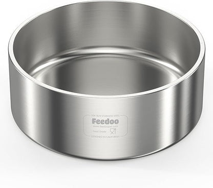 42oz Double Layer 304 Stainless Steel Dog Bowl - Insulated &amp; Durable | Non-Slip Base | Easy to Clean | BPA-Free Safe Dog Food and Water Bowl