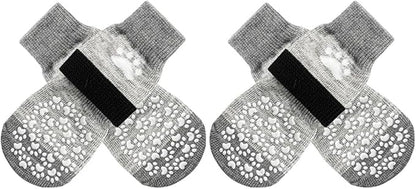 EXPAWLORER Anti Slip Dog Socks to Prevent Licking Paws, Dog Shoes for Hot Pavement, Dog Booties for Small Medium Large Senior Dogs, Traction Control Boots &amp; Paw Protectors for Hardwood Floors