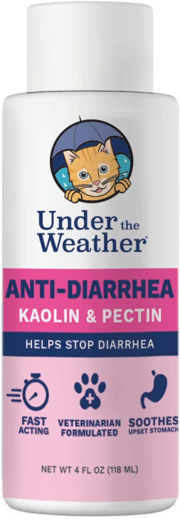 Under the Weather Anti-Diarrhea Liquid for Cats - Soothe Your Pet&