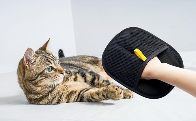 Pet Hair Removal Glove for Cats &amp; Dogs, Upgrade Efficient Grooming Gloves for Pet Hair, Electrostatic Pet Hair Remover for Hair Removal, Reusable Pet Hair Remover Glove (2pcs)