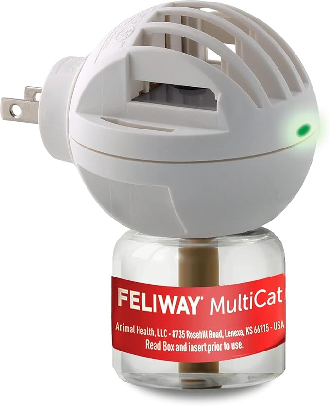 FELIWAY MultiCat Calming Pheromone Diffuser: 1 Diffuser &amp; 2 Refills (60 Days)