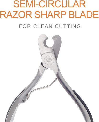 Dog Nail Clipper | Pet Cat Claw Trimmer -Sharp Angled Stainless Steel Blade for Quick Safety -Sturdy Non-Slip Handle -Nail File &amp; Set Box -Professional Tools for Large &amp; Small Pet