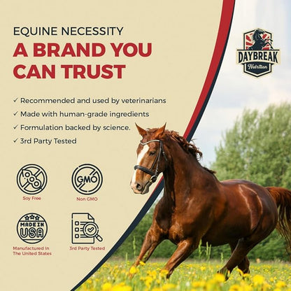 8 in 1 Maximum Strength Equine Joint Supplement - Joint Supplement for Horses - Glucosamine, MSM, Chondroitin, Turmeric, Hyaluronic Acid, Manganese, &amp; Boswelia - 964g (30 Servings)