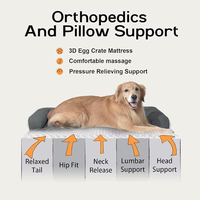 Small Dog Bed and Cat Sofa Waterproof Orthopedic Dog Beds for Small Dogs Cat Bed Comfy Pet Couch Sofa Beds with Washable Removable Cover &amp; Non-Slip Bottom
