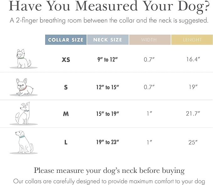 Cupertino Dog Collars, Harnesses &amp; Leashes Made from Vegan Leather with Dog Tracker Device Holder Adjustable Dog Collar (Medium, Pink)