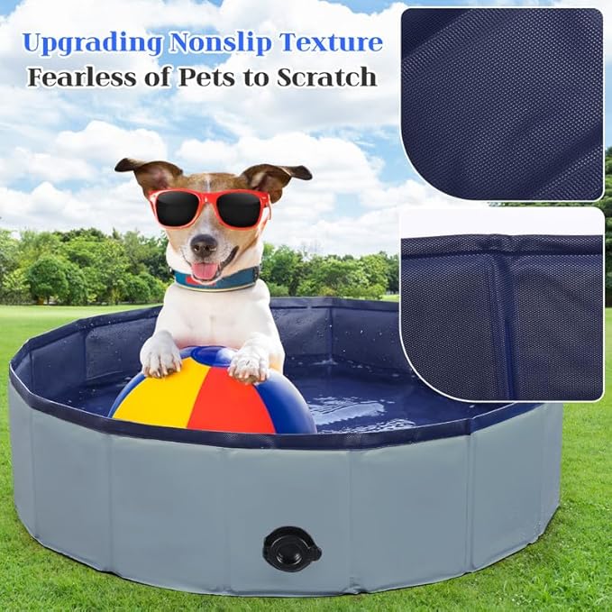 Foldable Dog Bath Swimming Pool 71&