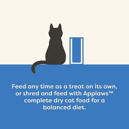 Applaws Natural Cat Treats, Grain-Free, High-Protein Whole Tuna Loins, Single-Ingredient Healthy Snack for Cats (6 x 1.06oz Loins)