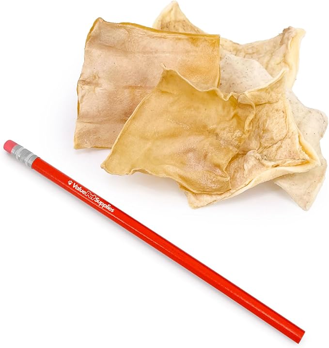 ValueBull USA Rawhide Chips, 20 Pound Bulk Pack - Natural &amp; Safe, USA Beef Hide, Long Lasting, Chemical Free, No Artificial Flavors