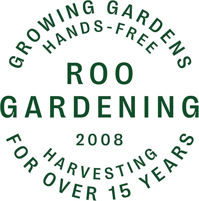 Roo Gardening Apron with Pockets &amp; Harvesting, Picking Pouch - Adjustable, Water-resistant, Washable Canvas Cotton