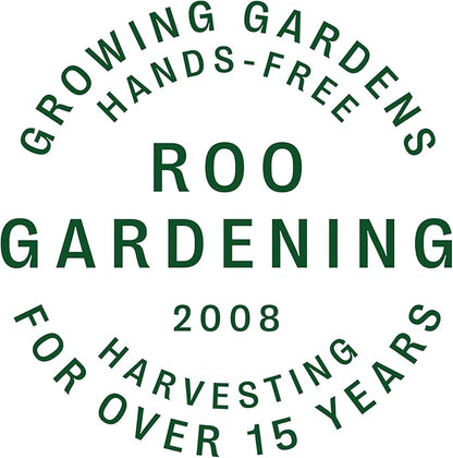 Roo Gardening Apron with Pockets &amp; Harvesting, Picking Pouch - Adjustable, Water-resistant, Washable Canvas Cotton