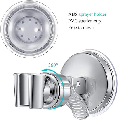 Pet Shower Set with 8.2ft Hose for Bathroom Shower Arm (Suction Holder)