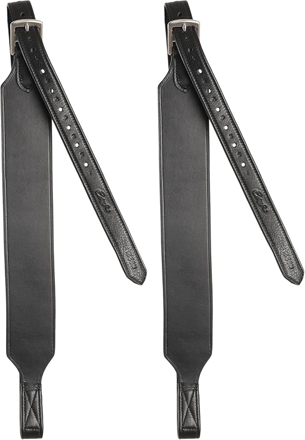 Exion Wide Stability Stirrup Leathers for English Saddles | Premium Cowhide Leather | Enhanced Leg Stability &amp; Comfort | Sizes: 48" to 62"