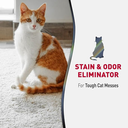 Nature’s Miracle® Advanced Stain &amp; Odor Eliminator, 128 fl oz, Fresh Scent, Severe Mess Enzymatic Formula for Tough Pet Messes
