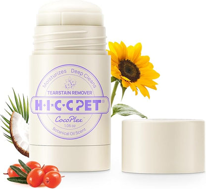 HICC PET Tear Stain Softening Balm All-Natural Tear Stain Remover for Dogs and Cats - Softens &amp; Prevents Tear Stains, Soothes Redness Sensitive Eyes, Long-Lasting Moisturizing Eye Care - 1.06 oz