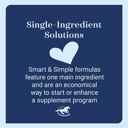 Smart &amp; Simple 99% Fat | Horse Weight Gain Supplement Supports Ideal Body Condition in Horses | Easy to Use &amp; Tasty High Fat Supplement Powder | 112 Servings | 14 lb Bag