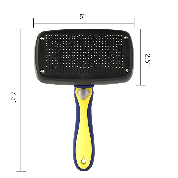 Pet Grooming Brush, Double Sided Undercoat Rake for Dogs &amp; Cats, Professional Deshedding Brush and Dematting Tool, Safe and Effective Removing Knots, Mats, Tangles,and Flying Hair